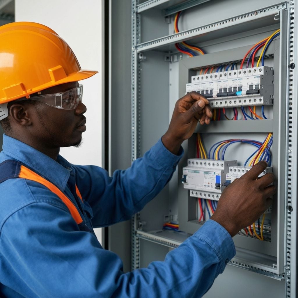 Electrical work at Balec Electrical Solutions