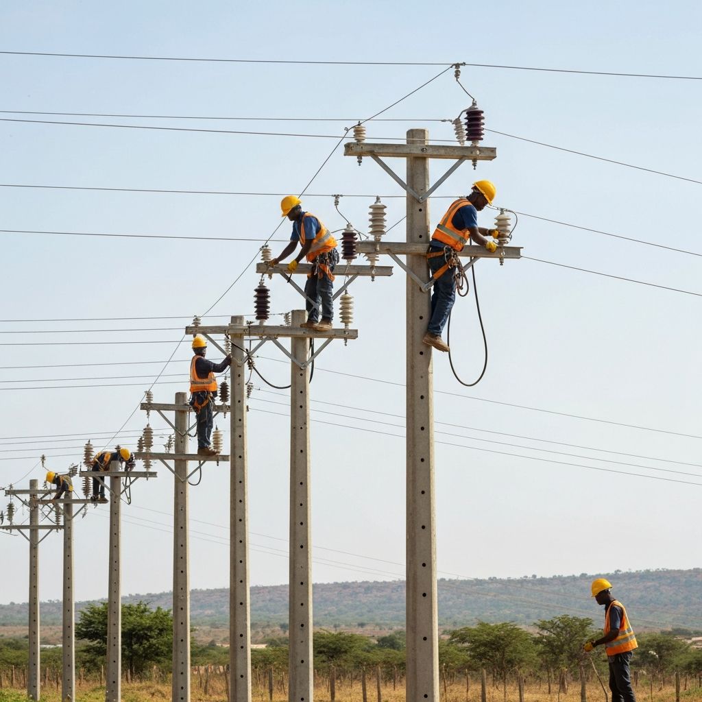 Medium voltage power line construction